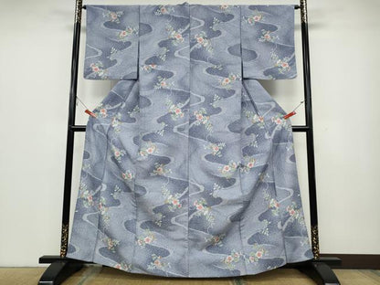 平和屋着物▽小紋　単衣　辻が花　洗える着物　CAAW2805ut