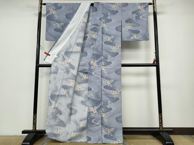 平和屋着物▽小紋　単衣　辻が花　洗える着物　CAAW2805ut