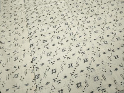 平和屋着物▽上質な紬 単衣 絣文様 正絹 逸品 CAAW2813ut