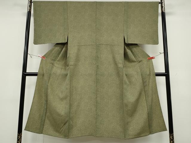 平和屋着物▽男性 江戸小紋 単衣 稲束ね小紋柄 正絹 逸品 CAAW2814ut