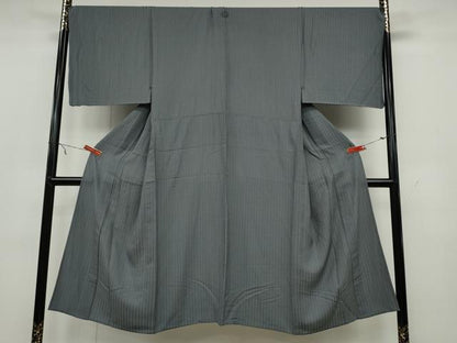 平和屋着物▽男性 江戸小紋 単衣 行儀 間道 正絹 逸品 CAAW2817ut