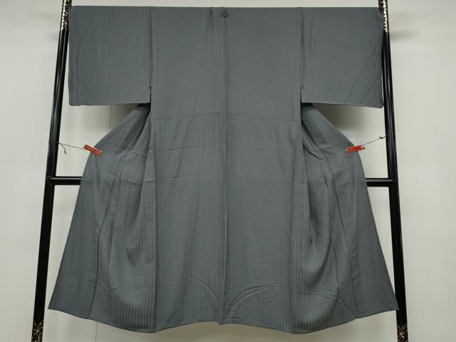 平和屋着物▽男性 江戸小紋 単衣 行儀 間道 正絹 逸品 CAAW2817ut