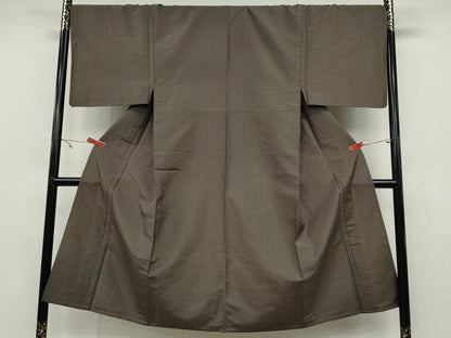 平和屋着物▽男性 本場染大島紬 単衣 格子柄 正絹 逸品 CAAW2819ut