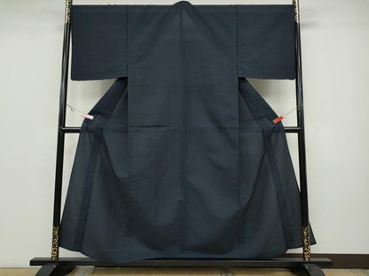 平和屋着物▽男性 お召 単衣 霞文 正絹 逸品 未使用 CAAW2824ut