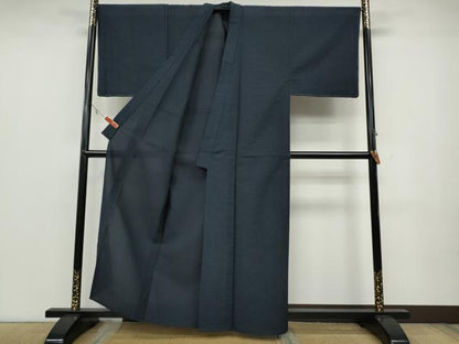 平和屋着物▽男性 お召 単衣 霞文 正絹 逸品 未使用 CAAW2824ut