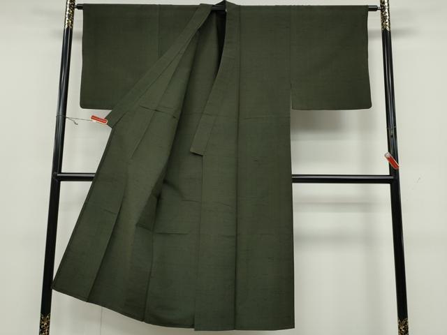 平和屋着物▽男性　紬　単衣　霞文　正絹　逸品　CAAW2825ut