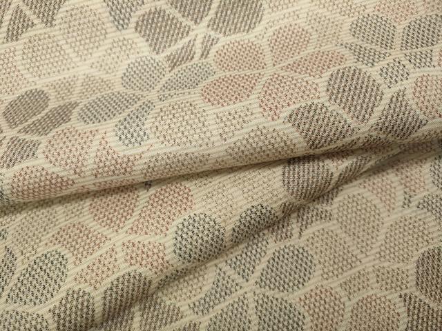平和屋着物▽上質な紬 単衣 舞花尽くし 正絹 逸品 CAAW2849ut