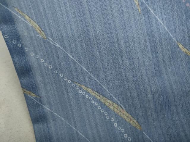 平和屋着物▽小紋 単衣 枝葉文 洗える着物 CAAW2870ut