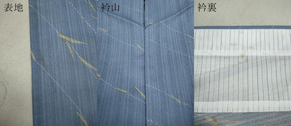 平和屋着物▽小紋 単衣 枝葉文 洗える着物 CAAW2870ut