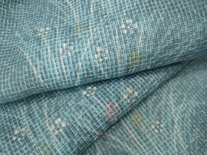平和屋着物∴夏物　浴衣・小紋兼用　綿紅梅　草花文　綿　逸品　CAAW2965ut