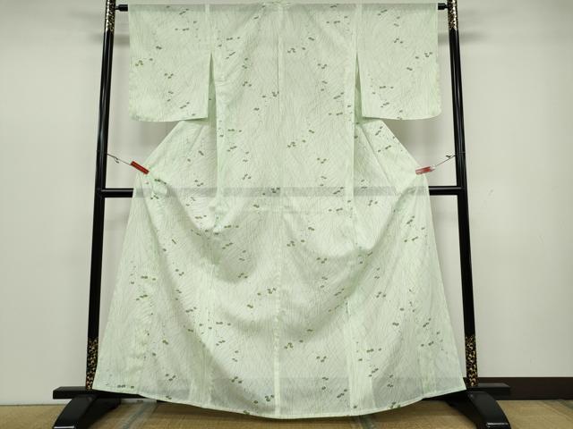 平和屋着物＊夏物 小紋 絽 万寿菊 洗える着物 未使用 CAAW3064ut
