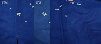 平和屋着物＊夏物 小紋 絽 舞花文 洗える着物 CAAW3072ut