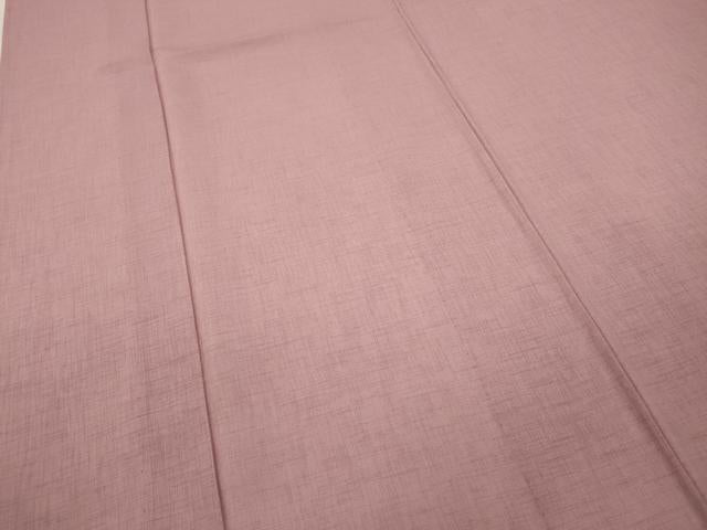 平和屋着物＊夏物 色無地 紗 紅梅色 洗える着物 CAAW3096ut