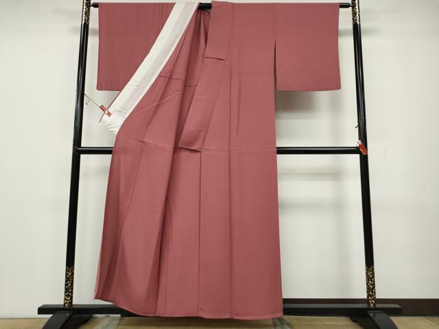 平和屋着物＊夏物 色無地 絽 長春色 正絹 逸品 CAAW3123ut