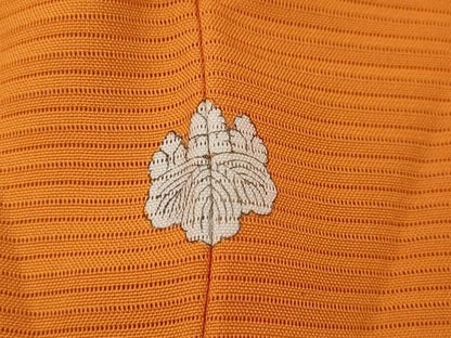 平和屋着物＊夏物 色無地 絽 蜜柑色 正絹 逸品 未使用 CAAW3125ut