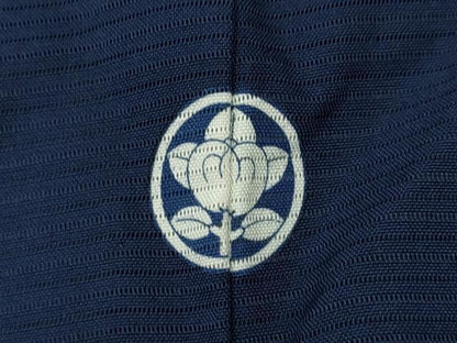 平和屋着物＊夏物 色無地 絽 濃藍色 正絹 逸品 CAAW3128ut