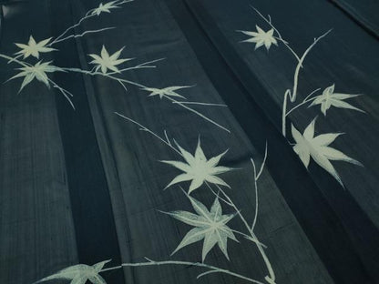 平和屋着物＊夏物 訪問着 紗紬 枝楓文 正絹 逸品 CAAW3129ut
