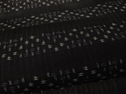 平和屋着物＊夏物 紗紬 横段絣文様 正絹 逸品 CAAW3130ut