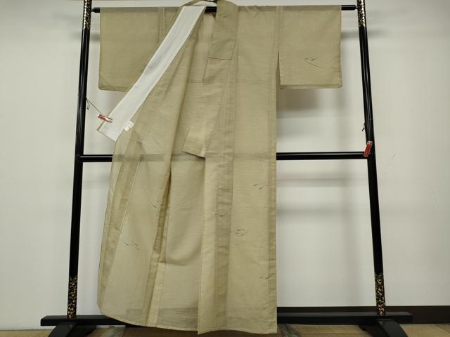 平和屋着物＊夏物 訪問着 絽 手描き メダカ CAAW3131ut