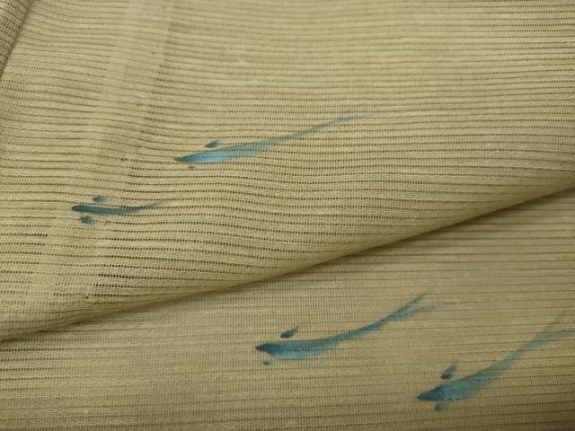 平和屋着物＊夏物 訪問着 絽 手描き メダカ CAAW3131ut