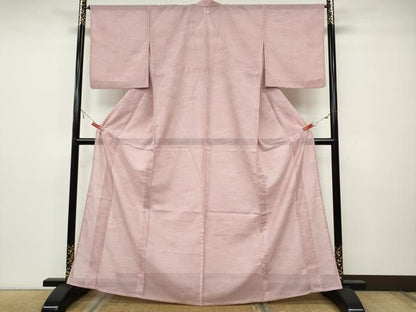平和屋着物＊夏物 小紋 絽 立波文 洗える着物 CAAW3138ut