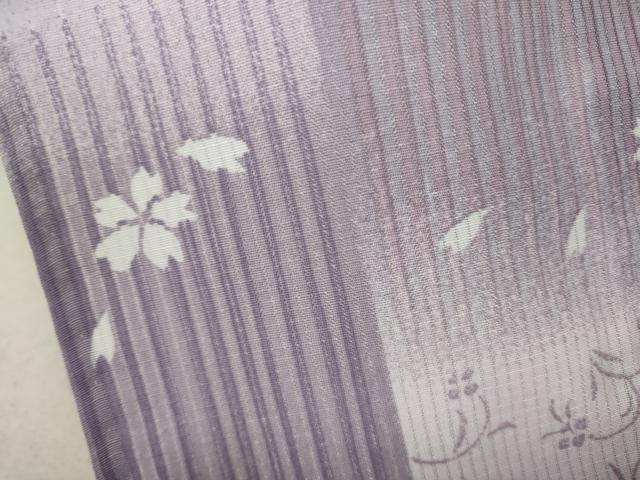 平和屋着物＊夏物 小紋 縦絽 市松花文 やまと誂製 洗える着物 未使用 CAAW3140ut