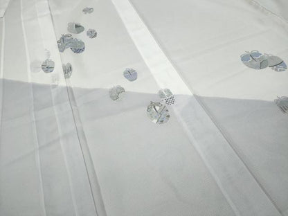 平和屋着物＊夏物　訪問着　絽　陶器花文　洗える着物　CAAW3144ut