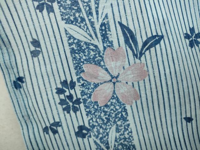 平和屋着物＊夏物 小紋 紗 舞花間道 洗える着物 CAAW3146ut