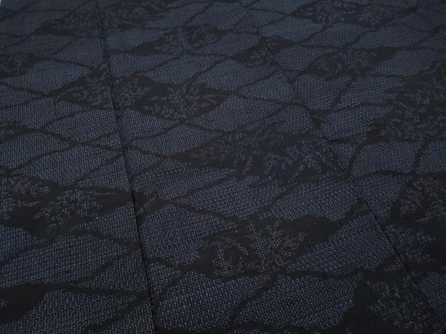 平和屋着物●結城紬　菱草木文　そごう百貨店扱い　正絹　逸品　CAAW3166ut