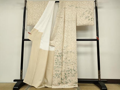 平和屋着物●訪問着 枝花文 金彩 正絹 逸品 CAAW3171ut
