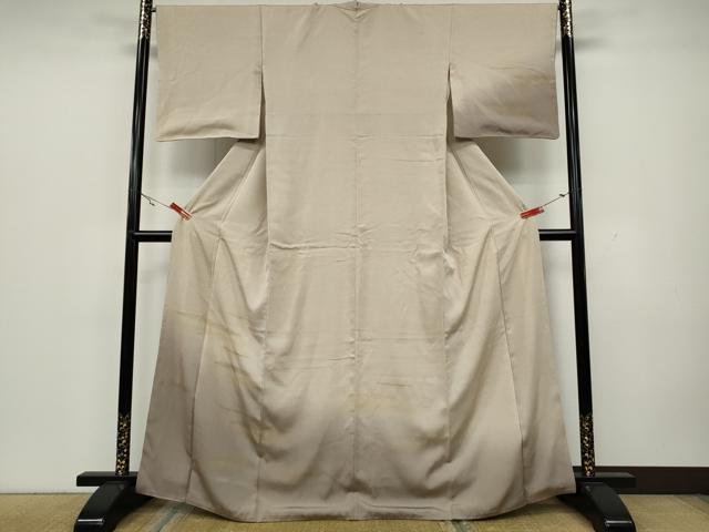 平和屋着物●訪問着 紬地 霞文 金銀彩 正絹 逸品 CAAW3180ut