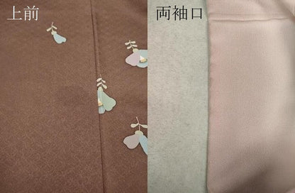 平和屋着物●上質な小紋 舞花文 正絹 逸品 CAAW3183ut
