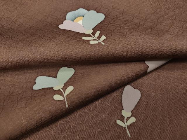 平和屋着物●上質な小紋 舞花文 正絹 逸品 CAAW3183ut