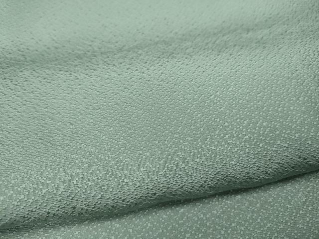 平和屋着物●上質な色無地 作家物 彩金染 霞地紋 千草鼠色 正絹 逸品 CAAW3185ut
