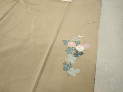 平和屋着物●訪問着 作家物 草花文 暈し染め 金銀彩 正絹 逸品 CAAW3188ut
