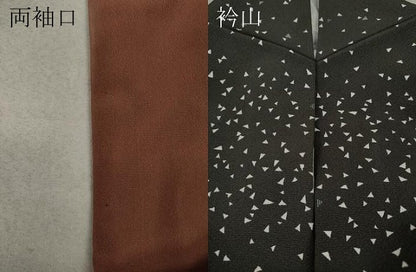 平和屋着物●上質な小紋 鱗文 正絹 逸品 CAAW3189ut