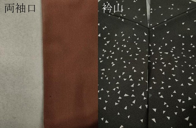 平和屋着物●上質な小紋 鱗文 正絹 逸品 CAAW3189ut