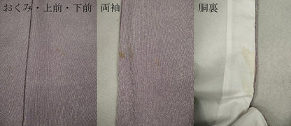 平和屋着物●江戸小紋 万筋 二藍色×牡丹鼠色 正絹 逸品 CAAW3196ut