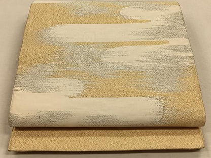 平和屋着物◎太鼓柄袋帯　綴れ　霞文　金銀糸　正絹　逸品　CAAW3249qv