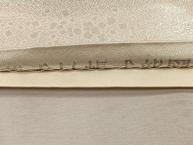 平和屋着物◎六通柄袋帯　唐織　薫香几帳式部図　銀糸　正絹　逸品　CAAW3316qv