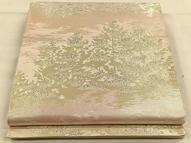 平和屋着物◎六通柄袋帯　樹林文　金銀糸　正絹　逸品　CAAW3337qv