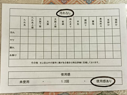 平和屋着物◎佐賀錦　六通柄袋帯　冊子花文　銀糸　正絹　逸品　CAAW3344qv