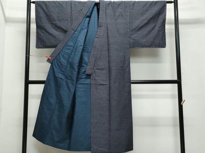 平和屋着物●男性 紬 アンサンブル 霞文 正絹 逸品 CAAW3606vf