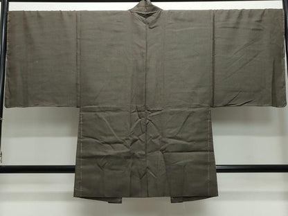平和屋着物●男性　紬　アンサンブル　100亀甲　正絹　逸品　未使用　CAAW3607vf