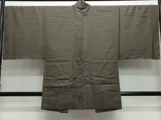 平和屋着物●男性　紬　アンサンブル　100亀甲　正絹　逸品　未使用　CAAW3607vf
