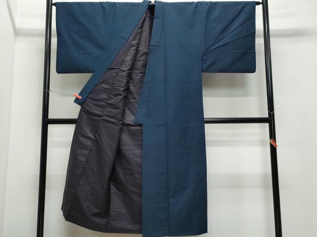 平和屋着物●男性 紬 アンサンブル 褐返色 正絹 逸品 CAAW3609vf