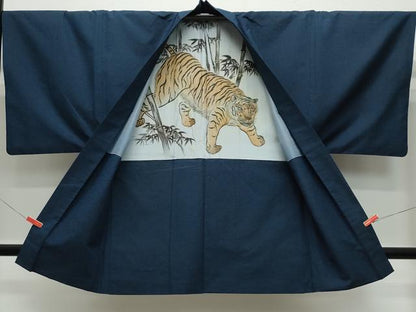 平和屋着物●男性 紬 アンサンブル 褐返色 正絹 逸品 CAAW3609vf
