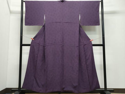平和屋着物●江戸小紋 大仏唐草文 正絹 逸品 未使用 CAAW3643vf