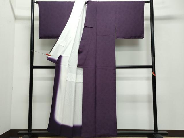 平和屋着物●江戸小紋 大仏唐草文 正絹 逸品 未使用 CAAW3643vf