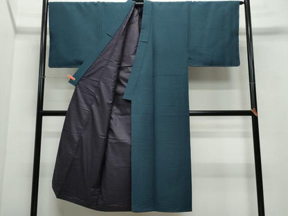 平和屋着物●男性 紬 アンサンブル 百入茶色 正絹 逸品 CAAW3672vf